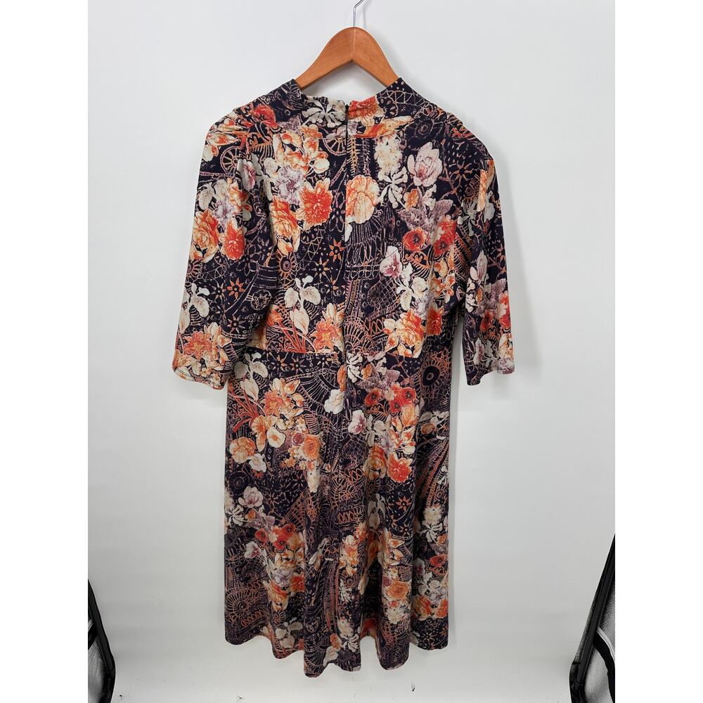 SOFT SURROUNDINGS Adamaris Floral 3/4 Sleeve Maxi Dress // XL Petite - Picture 11 of 12